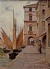Alberto Giacomazzi (1890 - 1969) |Chioggia la Fondamenta dell'Ospedale 